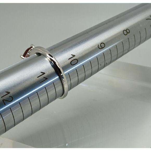 Vintage Ring Size 10.5 Silver Tone White Gold Plated Purple Yellow CZ Hearts - Picture 9 of 10